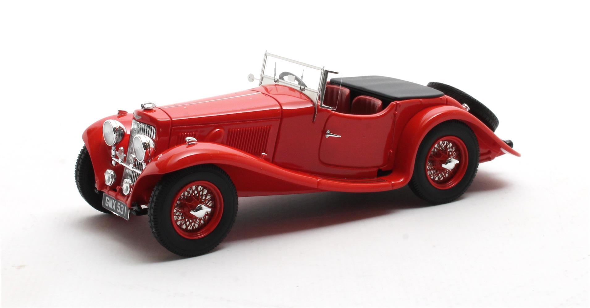 Aston Martin 15-98 2-4 passenger 1938 Rood - 1:43